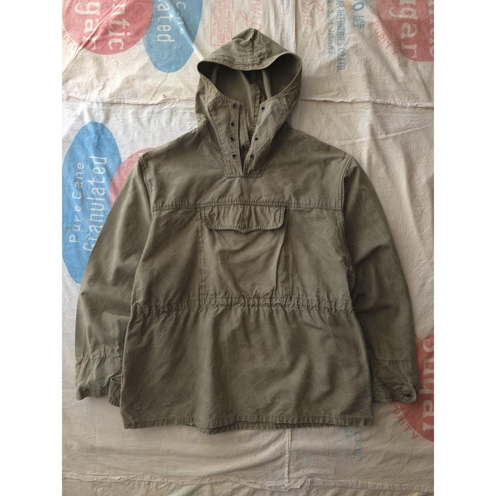Vintage 1960s‎ Bulgarian Military Army Alpine Mountain Smock Pullover Green M